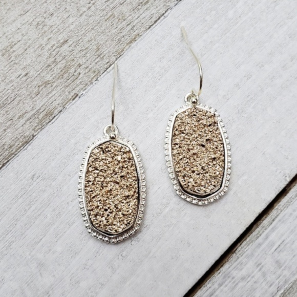 REVITALIZED Jewelry - revitalized 》Etched Oval Earrings